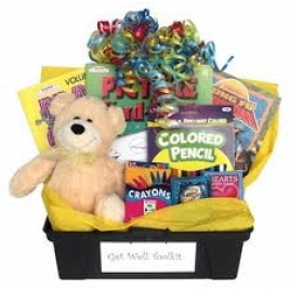 Complete Kid's Rejoice Hamper - Teddy, Crayons And Chocolates